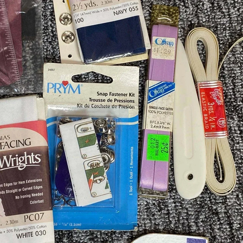 Singer Wrights Vintage Sewing Notions Lot Unisex OS Mixed Retro Craft‎ Supplies